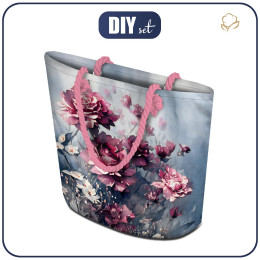NÁKUPNÍ TAŠKA - VINTAGE FLOWERS VZ. 4 - Sada šití
