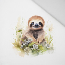 WATERCOLOR SLOTH VZ. 2 - Paneel (60cm x 50cm) Panama 220g