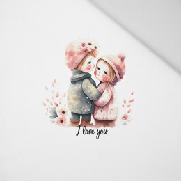 CUTE COUPLE - Paneel (60cm x 50cm) Panama 220g