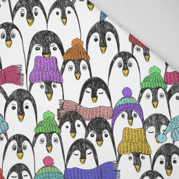 Tučňáci s šálou - tkanina HOME DECOR PREMIUM