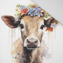 WATERCOLOR COW - Paneel (75cm x 80cm) Panama 220g