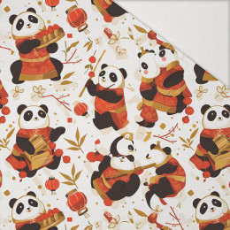 CHINESE PANDAS - Hydrofobní česaná teplákovina