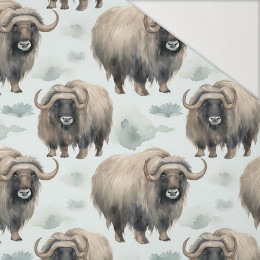 PASTEL BISON - Hydrofobní česaná teplákovina