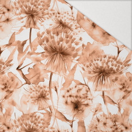 DANDELION VZ. 4 / peach fuzz - Hydrofobní česaná teplákovina