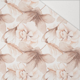 RETRO FLOWERS vz. 1 - Hydrofobní česaná teplákovina