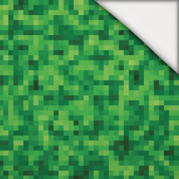 PIXELY Vz. 2 (zelená) - lehký, česaný úplet