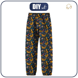 SOFTSHELLOVÉ DĚTSKÉ KALHOTY (YETI) - LIŠKY V LESE