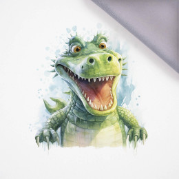 WATERCOLOR CROCODILE - panel, softshell (60cm x 50cm)