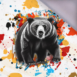 BEAR / SPECKS - panel, softshell (60cm x 50cm)