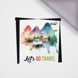 LET'S GO TRAVEL - Panel (75cm x 80cm), softshell 