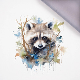 WATERCOLOR RACCOON vz. 1 - Panel (75cm x 80cm), softshell 