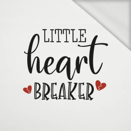 LITTLE HEART BREAKER (BE MY VALENTINE) - panel teplákovina (50cm x 60cm) 