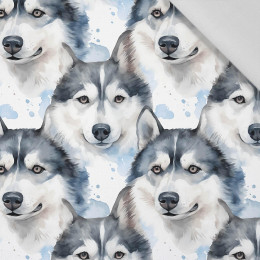 HUSKY DOG - tkanina bawełniana
