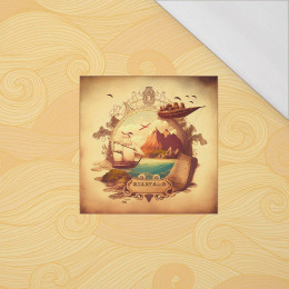 TRAVEL TIME VZ. 11 - panel (75cm x 80cm) SINGLE JERSEY