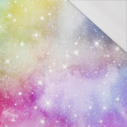 80cm Akvarelová galaxie Vz. 7 - organický úplet single jersey s elastanem 