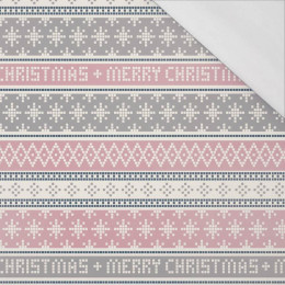 MERRY CHRISTMAS VZ. 1 (NORSKÉ VZORY) - organický úplet single jersey s elastanem 