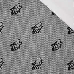 WOLF / NOČNÍ VOLÁNÍ / šedá - single jersey 