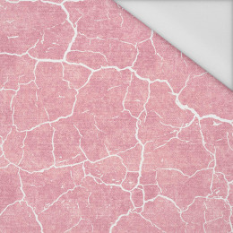 PRASKLÁ ZEMĚ (bílá) / ACID WASH (růžově křemenná) - tkanina wodoodporna
