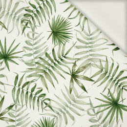 TROPICKÉ LITSI vz. 3 / bílý (JUNGLE) - tkanina viskózová