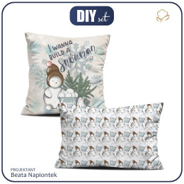 OZDOBNÉ POLŠTÁŘE - I WANNA BUILD A SNOWMAN VZ. 1 (ZIMA VE MĚSTĚ)