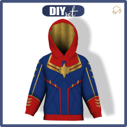 DĚTSKÁ MIKINA S KAPUCÍ (ALEX) - SUPERHERO VZ. 5 - Sada šití