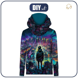UNISEX HYDROFOBNÍ MIKINA UNISEX - NEON GALAXY vz.6 - Sada šití