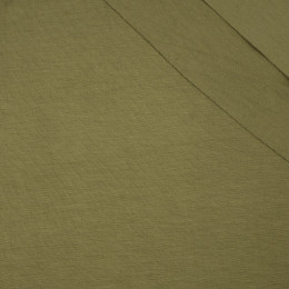 W-27 Olivová - viskózový úplet single jersey 210g