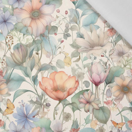 PASTEL FLOWERS WZ.12 - Viskózová tkanina