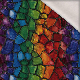 STAINED GLASS WZ. 23 - teplákovina počesaná s elastanem ITY