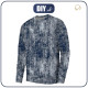 PÁNSKÁ MIKINA (OREGON) BASIC - GRUNGE (navy) - teplákovina