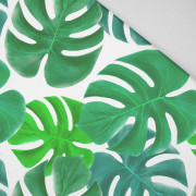 MONSTERA vz. 1 (zelená) - tkanina HOME DECOR PREMIUM