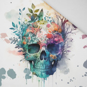 WATERCOLOR SKULL - Paneel (75cm x 80cm) Panama 220g