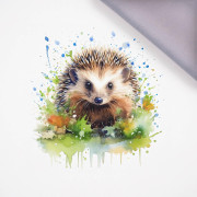 WATERCOLOR HEDGEHOG - panel, softshell (60cm x 50cm)