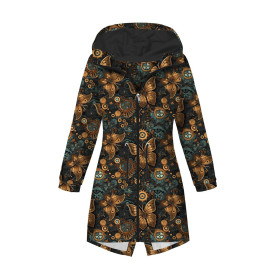 DÁMSKÁ BUNDA PARKA (ANNA) - BUTTERFLY FLOWERS WZ.12 - softshell
