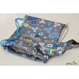 SPINNERY / šedivý - tkanina voděodolná