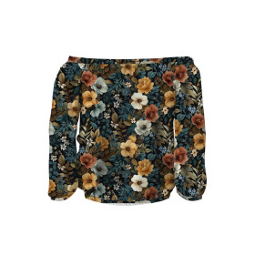 FLOWERS WZ.24- single jersey s elastanem ITY