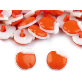 Dětský knoflík jablko Oranžový