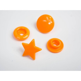 Patentky KAM hvězda  12mm - oranžové 10 sad