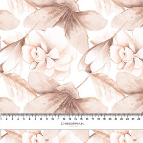 RETRO FLOWERS vz. 1 - tkanina wiskozowa