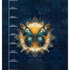 ANIMALS MANDALA wz.13 (butterfly) - Panel (75cm x 80cm) Voděodolná tkanina Oxford