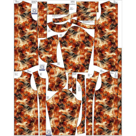 DÁMSKÁ BUNDA PARKA (ANNA) - AUTUMN FLOWERS WZ.13 - softshell