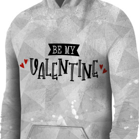 PÁNSKÁ MIKINA S KAPUCÍ (COLORADO) - BE MY VALENTINE (BE MY VALENTINE) / LED - SADA ŠITÍ