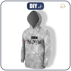 PÁNSKÁ MIKINA S KAPUCÍ (COLORADO) - BE MY VALENTINE (BE MY VALENTINE) / LED - SADA ŠITÍ