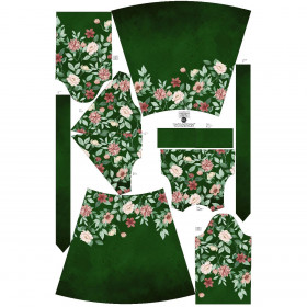 Zavinovací šaty (BIANCA) - BEAUTIFUL FLOWERS - Sada šití