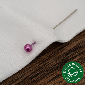 DINO ČERNÉ / bílý - organický úplet single jersey s elastanem 