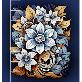 BOUQUET OF FLOWERS WZ.2 - Paneel (75cm x 80cm) bavlněná tkanina