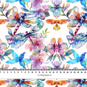 Butterfly & Flowers wz.16- Slub Weave