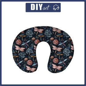 POLŠTÁŘ NA KRK - Butterfly & Flowers wz.3 - sada šiti