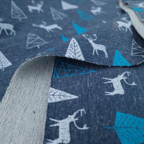 TURQUOISE REINDEERS / jeans - teplakovina