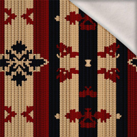 CHRISTMAS SWEATER wz.14 - teplákovina počesaná s elastanem ITY